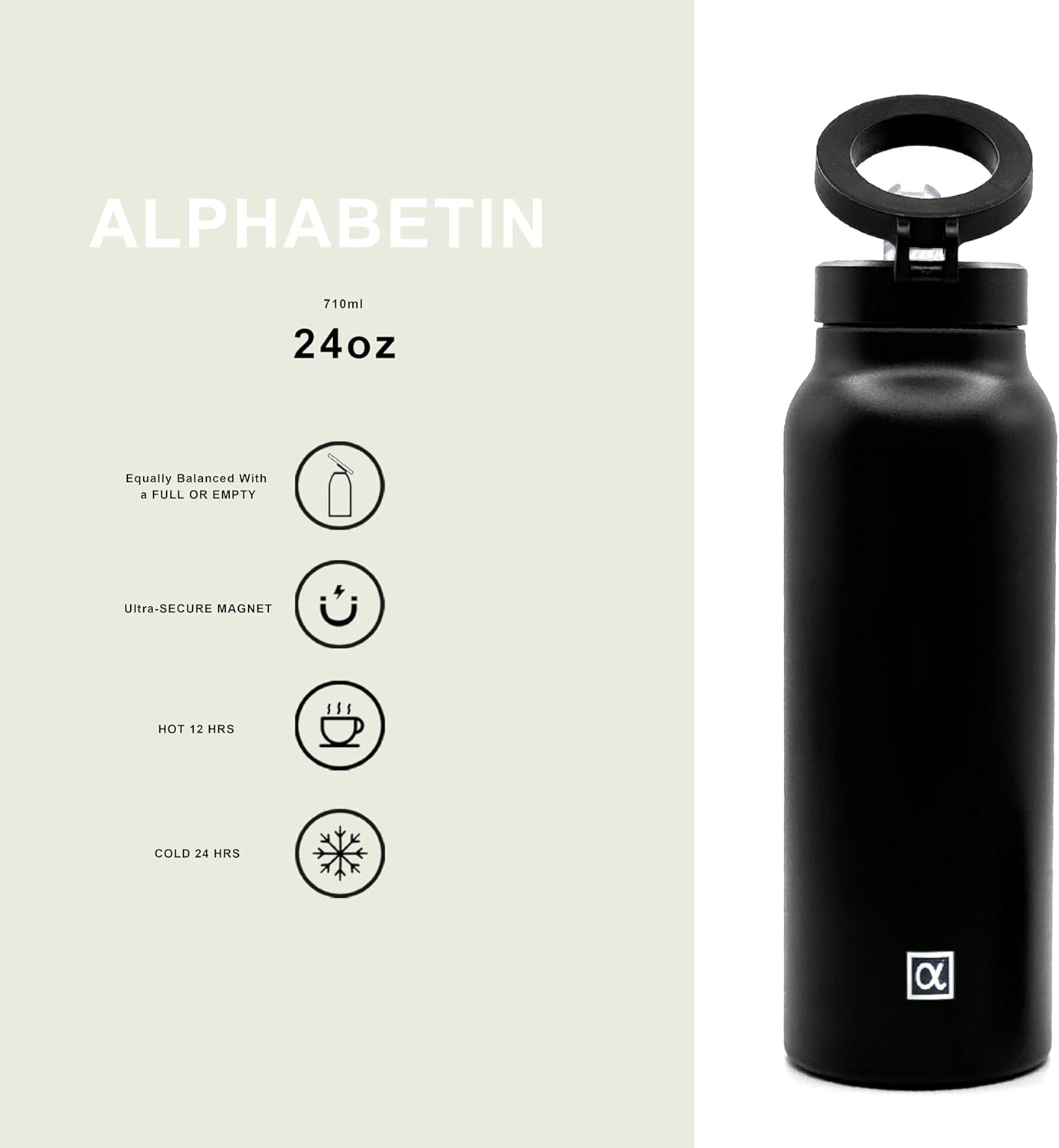 Sticlă termică cu suport magnetic